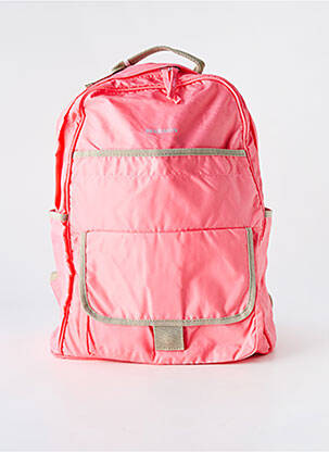 Rucsac efect material satinat roz BENSIMON femme