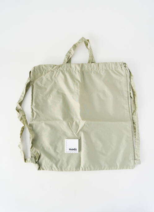 Rucsac efect material satinat verde BENSIMON femme