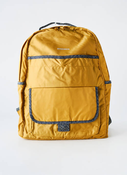 Rucsac efect material satinat verde BENSIMON femme