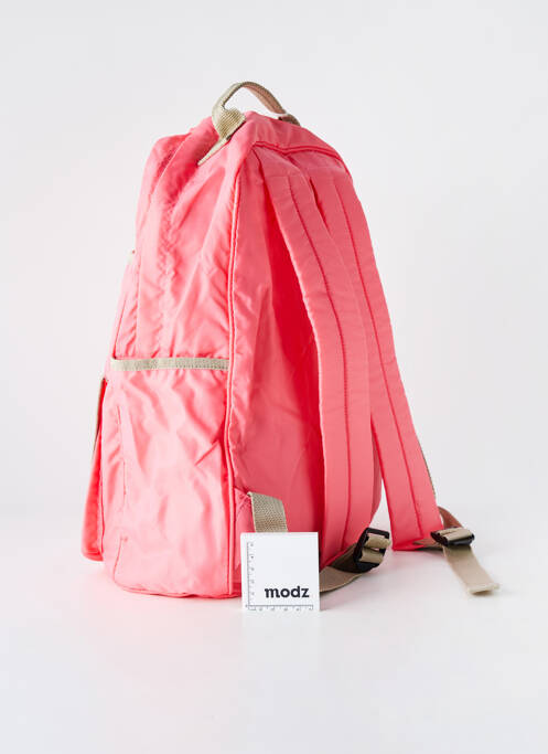 Rucsac efect material satinat roz BENSIMON femme