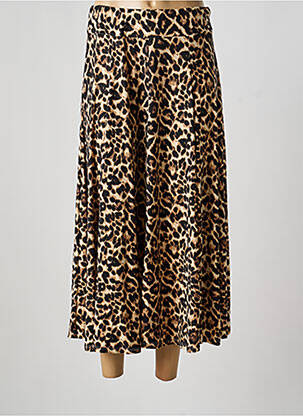 Fustă lungă croială dreaptă maro JOY'S PARIS femme