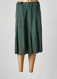 Fustă midi elasticitate verde NIKI MODE femme