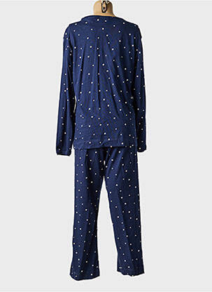 Pijama guler rotund albastru REBELLE femeie