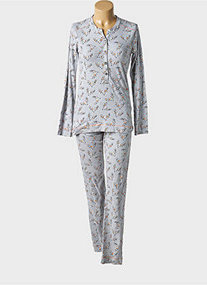 Pijama croială cambrată gri REBELLE BY PASTUNETTE femeie