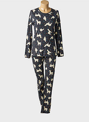 Pijama croială cambrată negru REBELLE BY PASTUNETTE femeie