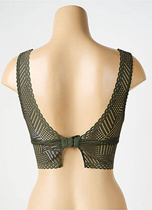 Sutien fără armatură bralete verde ANTIGEL femeie