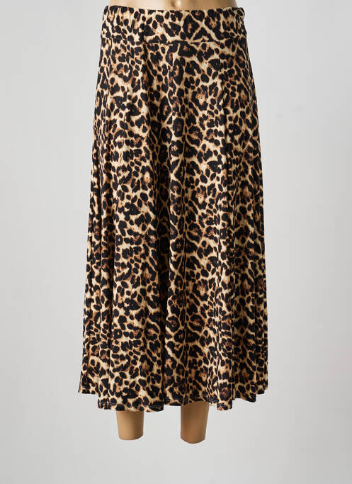 Fustă lungă croială dreaptă maro JOY'S PARIS femme