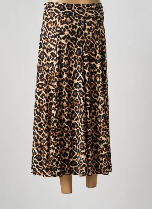 Fustă lungă croială dreaptă maro JOY'S PARIS femme