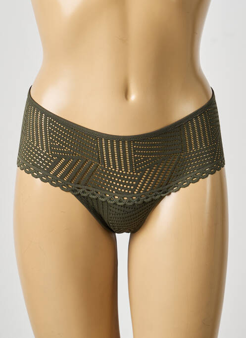 Shorty elasticitate verde ANTIGEL femme