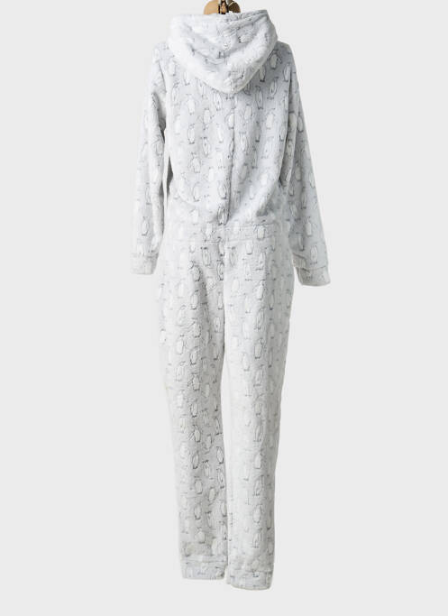 Salopetă-pantalon mâneci lungi gri REBELLE femme