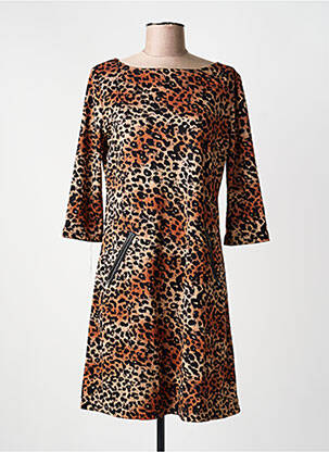 Rochie scurtă mâneci 3/4 mâneci 3/4 negru VEGAS femme