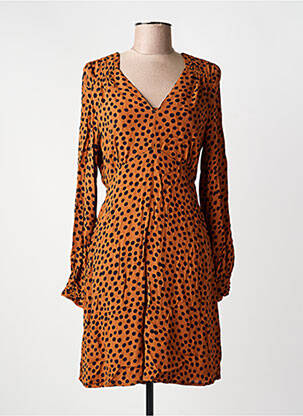 Rochie scurtă mâneci lungi mâneci lungi portocaliu AN' GE femme