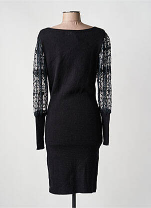 Rochie midi mâneci lungi mâneci lungi negru EXQUISS'S femeie
