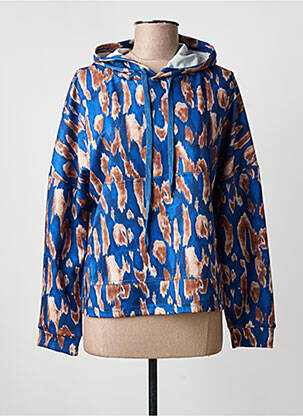 Hanorac cu glugă buzunare mâneci lungi albastru EGO femme