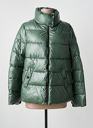 Geacă matlasată buzunare fără glugă verde ATTRAIT femme