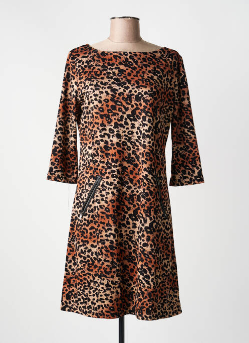 Rochie scurtă mâneci 3/4 mâneci 3/4 negru VEGAS femme