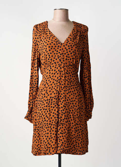 Rochie scurtă mâneci lungi mâneci lungi portocaliu AN' GE femme