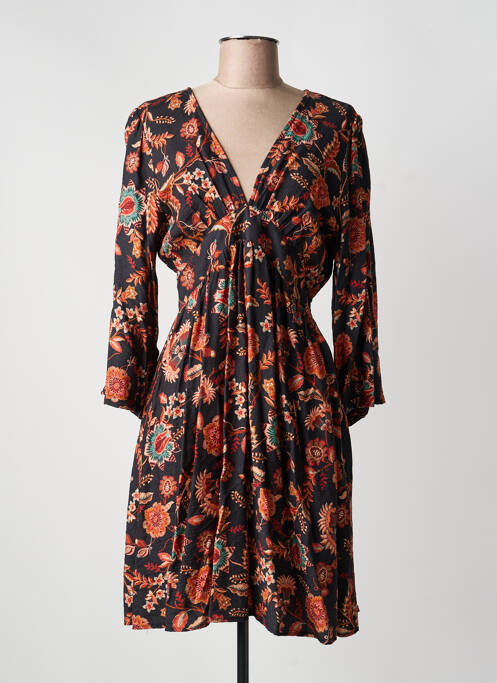 Rochie midi mâneci 3/4 mâneci 3/4 negru RUE DES ABBESSES femme