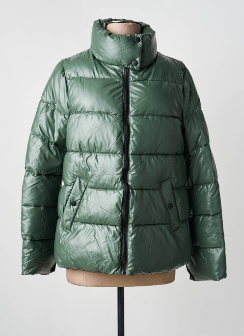 Geacă matlasată buzunare fără glugă verde ATTRAIT femme