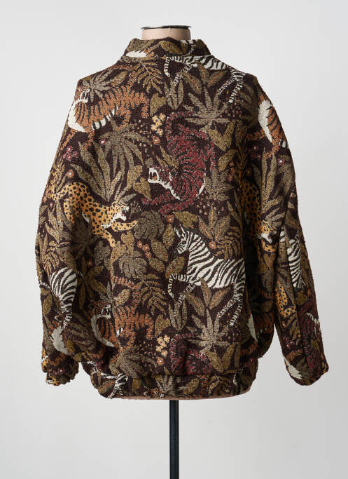 Geacă guler în v verde LOVIKA femme