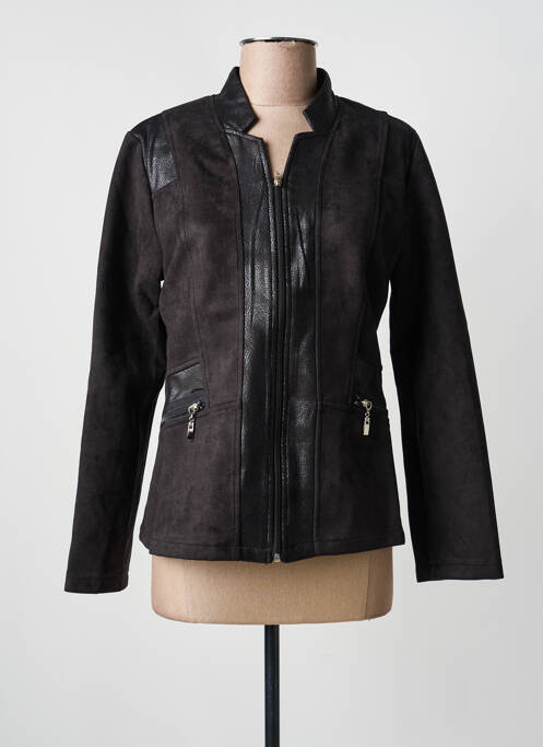 Jachete casual țesătură suedină negru S.QUISE femme