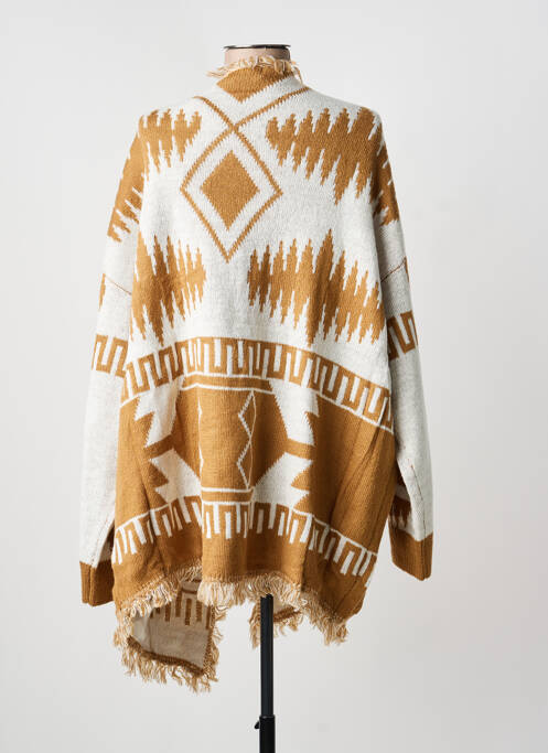 Vestă cu mâneci lungi elasticitate maro 2W PARIS femme