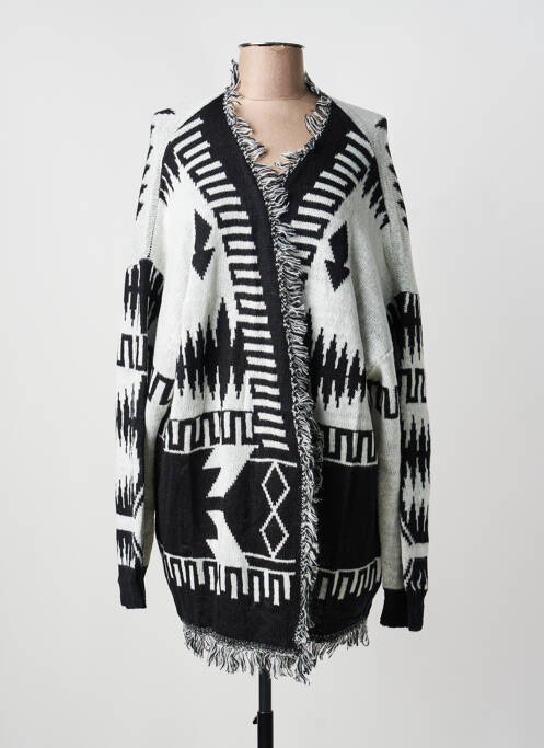 Vestă cu mâneci lungi elasticitate negru 2W PARIS femme