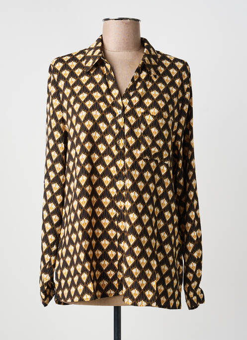 Cămașă croială cambrată mâneci lungi negru SARAH JOHN femme