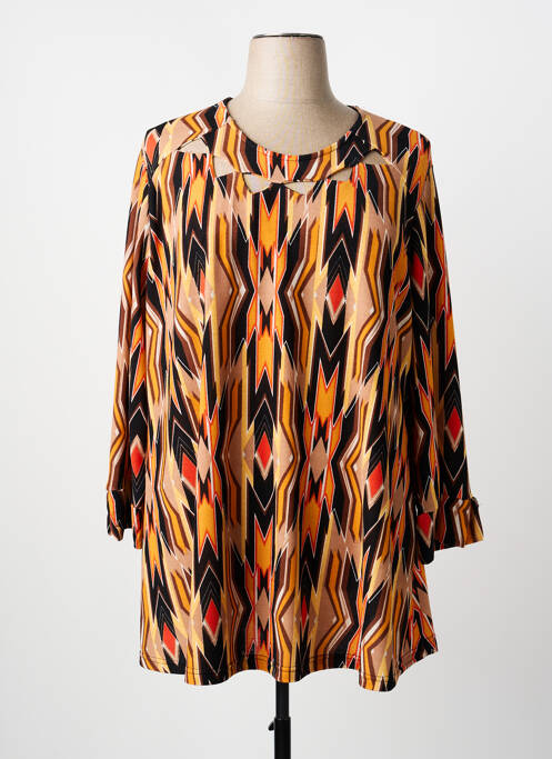 Top elasticitate mâneci lungi galben 2W PARIS femme