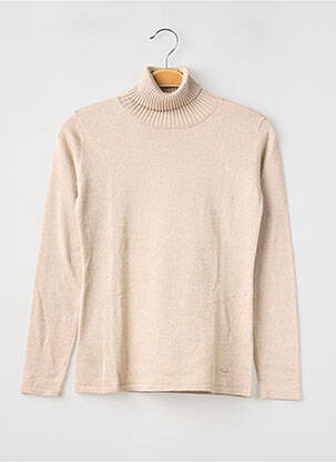 Pulover cu guler înalt croială cambrată mâneci lungi bej MAYORAL fille