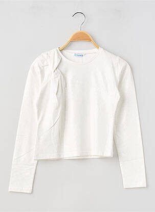 Top mâneci lungi mâneci lungi argintiu MAYORAL fille