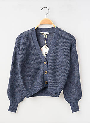 Vestă cu mâneci lungi guler în v gri GARCIA fille