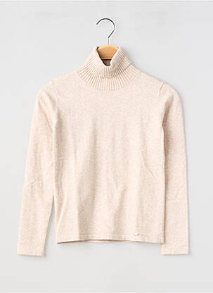 Pulover cu guler înalt croială cambrată mâneci lungi bej MAYORAL fille