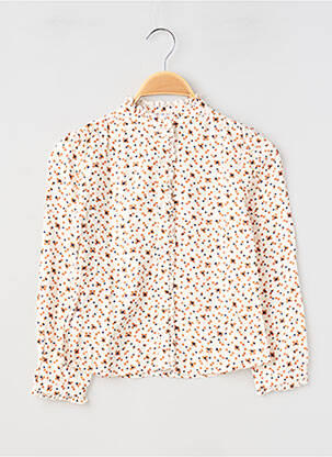 Cămașă guler îmbogățit cu volane mâneci lungi bej MAYORAL fille