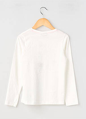 Tricou croială cambrată mâneci lungi alb GARCIA fată