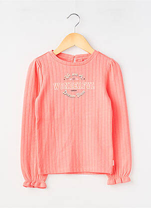 Tricou închidere cu nasturi la spate mâneci lungi portocaliu GARCIA fille