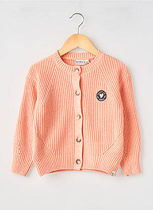 Vestă cu mâneci lungi tricotaj din plasă portocaliu GARCIA fille