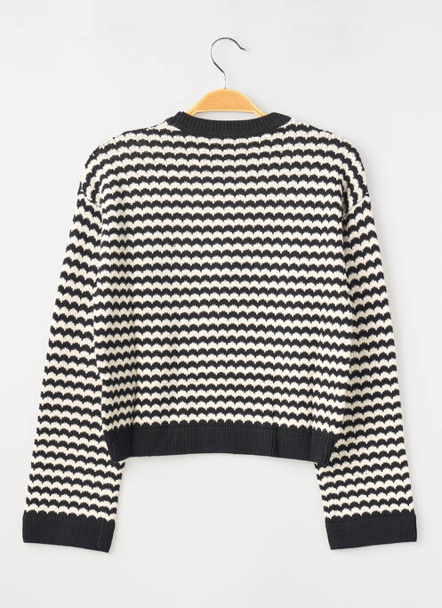 Pulover strânsă pe partea de jos mâneci lungi negru GARCIA fille