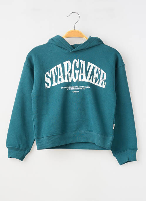 Hanorac cu glugă elasticitate mâneci lungi verde GARCIA fille