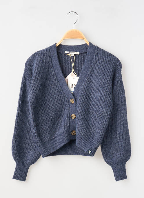 Vestă cu mâneci lungi guler în v gri GARCIA fille