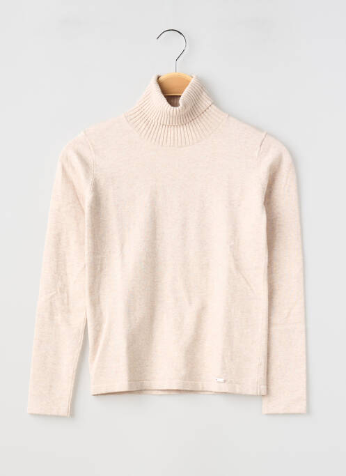 Pulover cu guler înalt croială cambrată mâneci lungi bej MAYORAL fille
