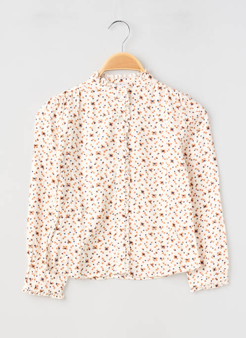 Cămașă guler îmbogățit cu volane mâneci lungi bej MAYORAL fille