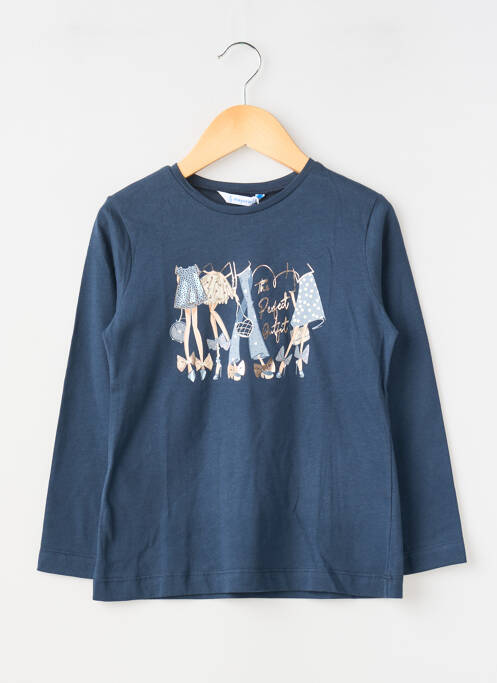 Tricou elasticitate mâneci lungi albastru MAYORAL fille