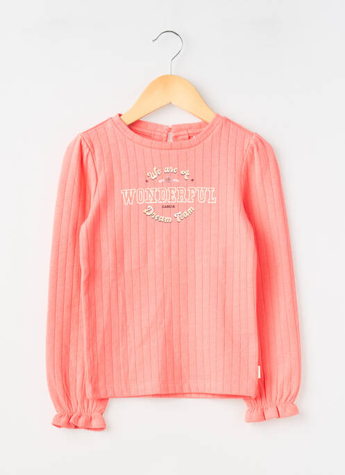 Tricou închidere cu nasturi la spate mâneci lungi portocaliu GARCIA fille
