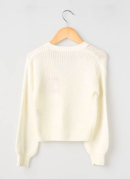 Vestă cu mâneci lungi guler în v bej GARCIA fille