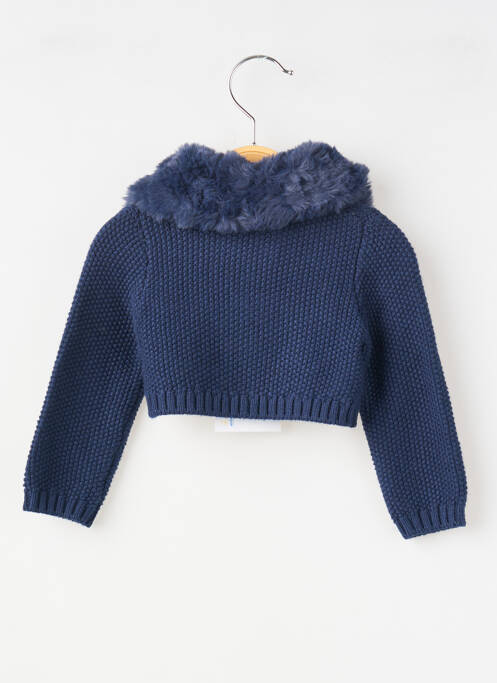 Vestă cu mâneci lungi strânsă pe partea de jos albastru BOBOLI fille