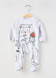 Pijama închidere presată gri BOBOLI băiat