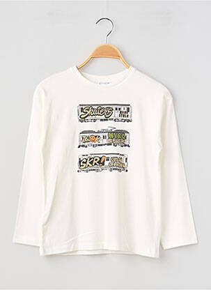 Tricou mâneci lungi mâneci lungi alb MAYORAL băiat