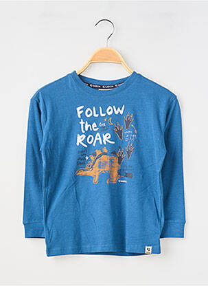 Tricou mâneci lungi mâneci lungi albastru GARCIA garcon