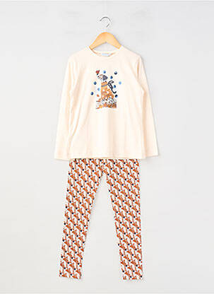 Set pantaloni tip de tricou bej MAYORAL fată